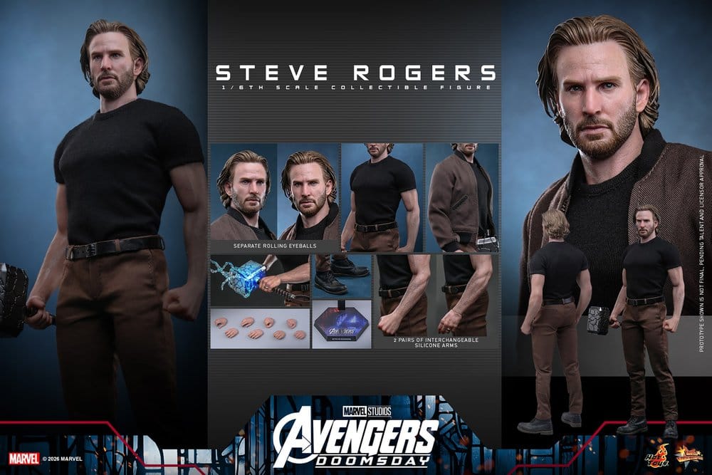 Marvel Avengers: Doomsday Movie Masterpiece Figura de Ação 1/6 Steve Rogers 31 cm