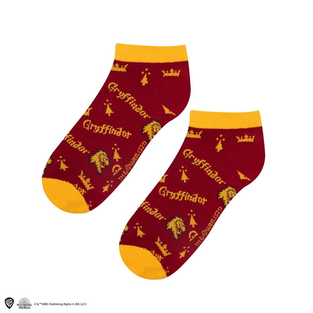 Harry Potter Pack de 3 Pares de calcetines tobilleros Gryffindor
