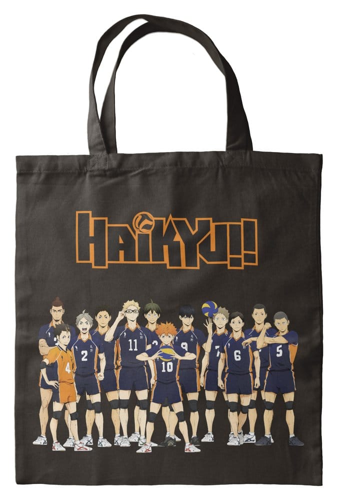 Bolsa de tela Haikyu Negro 40 x 35 cm Frikytopia