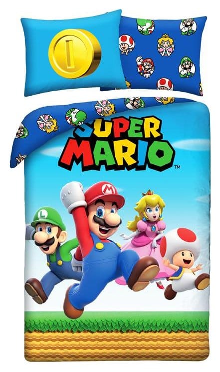 Super Mario Funda Nórdica Ver. 5 140 x 200 cm / 70 x 90 cm