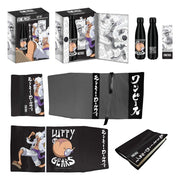 One Piece Botella de acero, Pegatina, Cubierta de libro Set de Regalo Luffy Gears