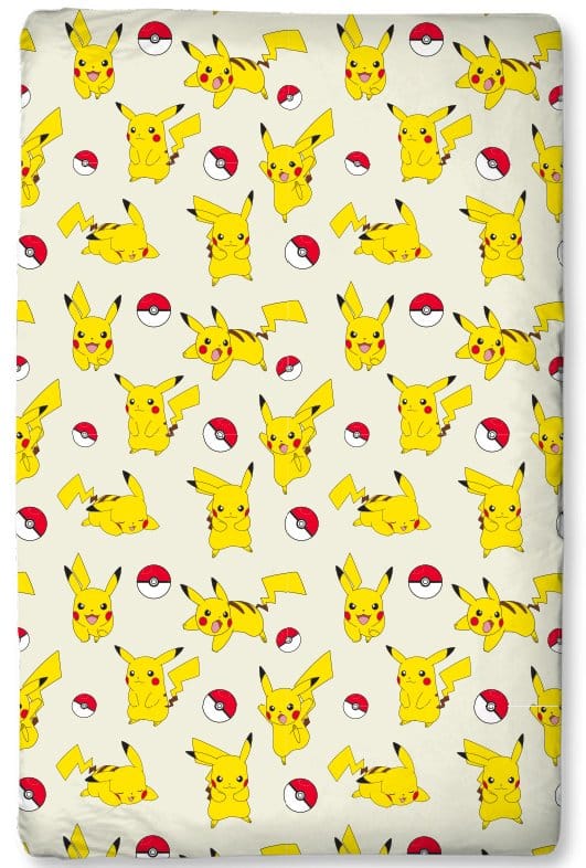 Pokémon Sábana bajera Pikachu 90 x 200 x 25 cm Frikytopia