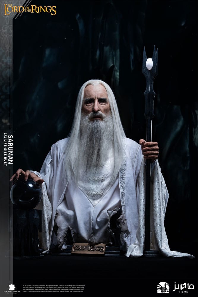 O Senhor dos Anéis Busto tamanho natural Saruman 110 cm