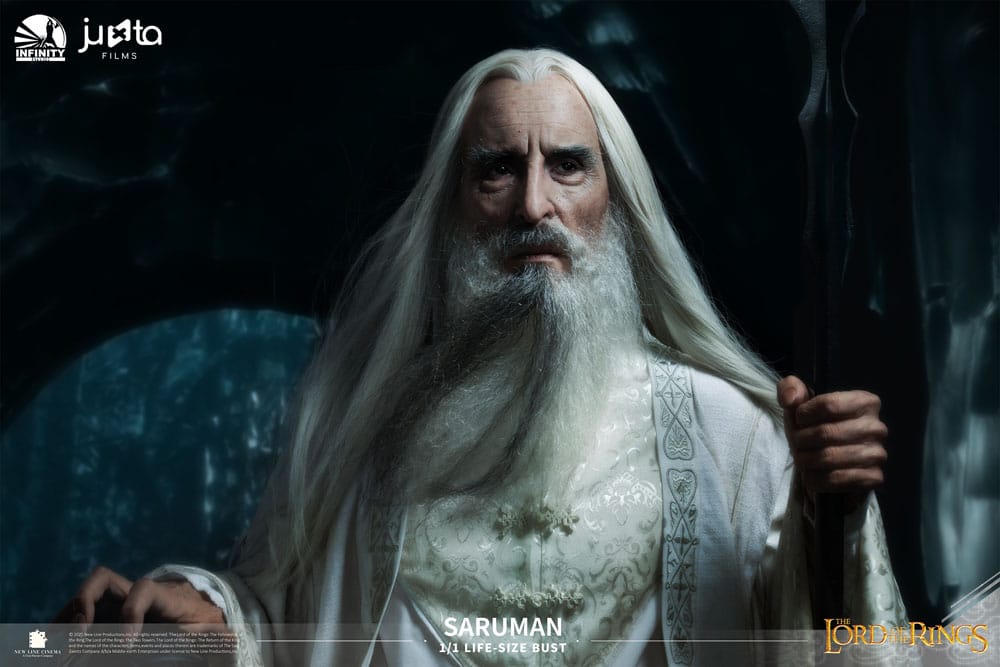 O Senhor dos Anéis Busto tamanho natural Saruman 110 cm
