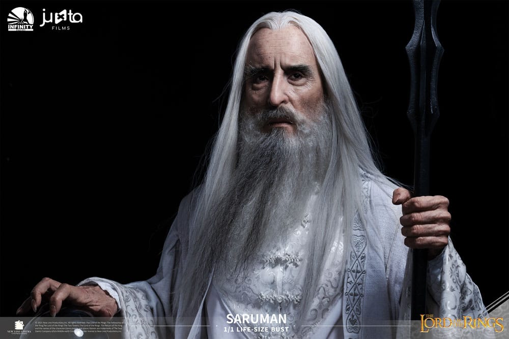 O Senhor dos Anéis Busto tamanho natural Saruman 110 cm
