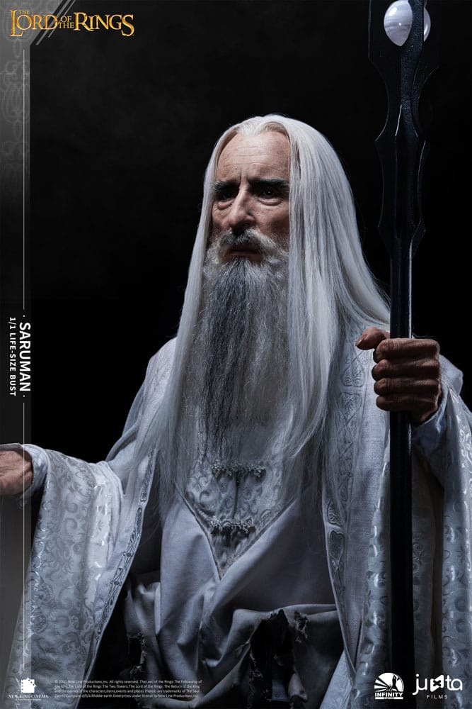 O Senhor dos Anéis Busto tamanho natural Saruman 110 cm