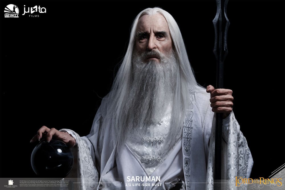 O Senhor dos Anéis Busto tamanho natural Saruman 110 cm