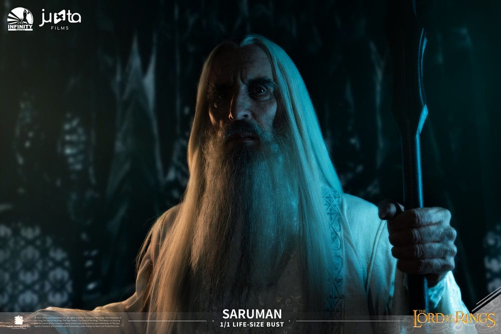 O Senhor dos Anéis Busto tamanho natural Saruman 110 cm