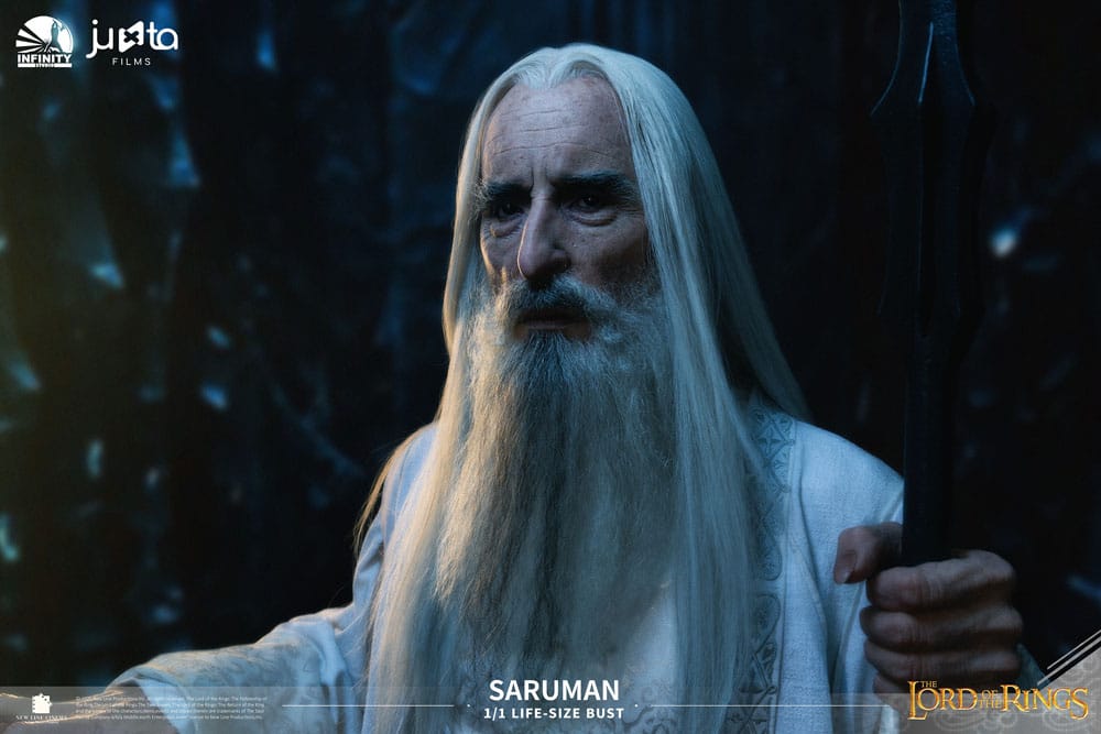 O Senhor dos Anéis Busto tamanho natural Saruman 110 cm