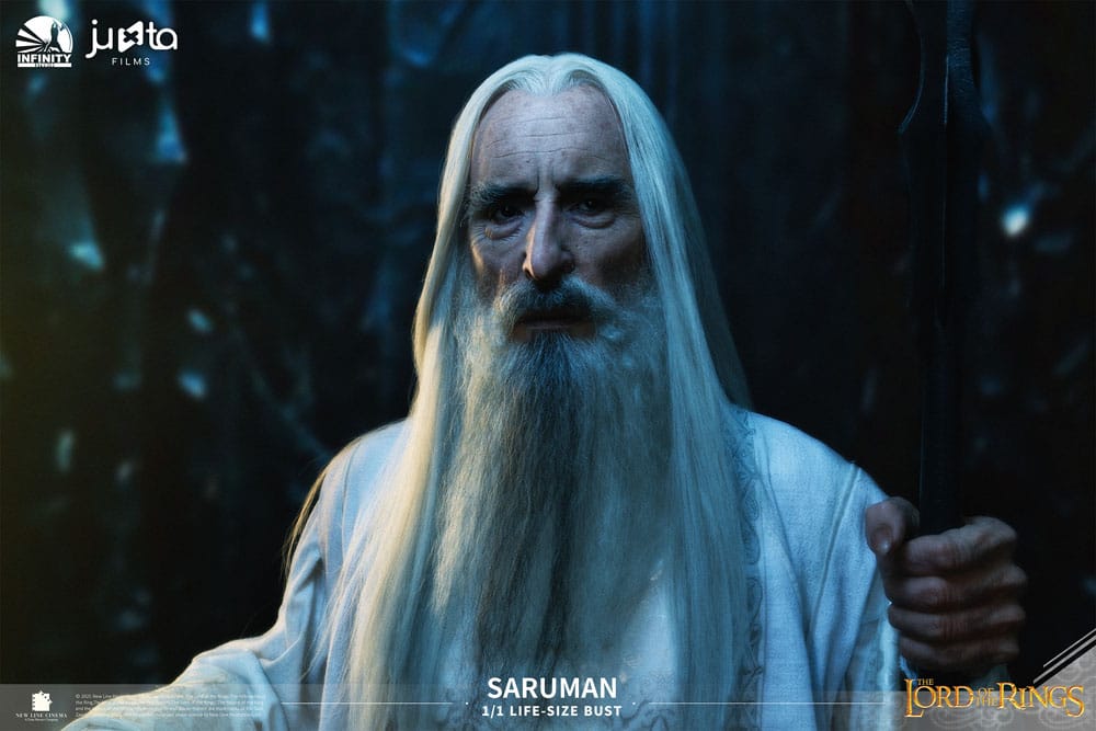 O Senhor dos Anéis Busto tamanho natural Saruman 110 cm