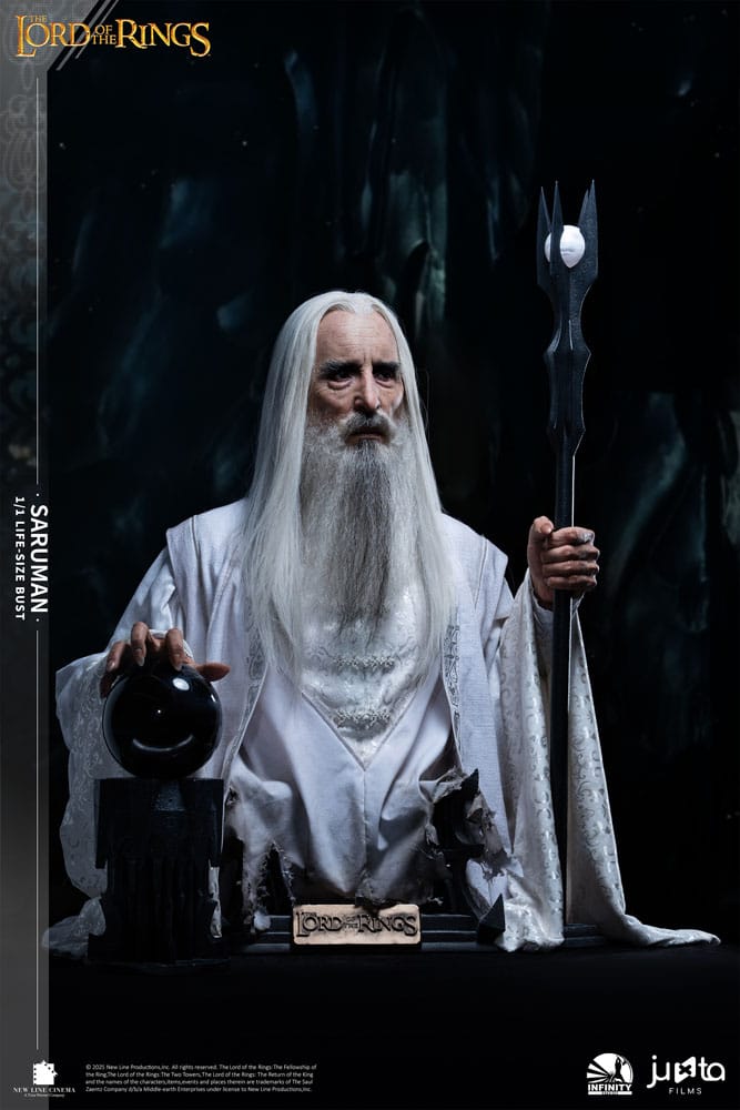 O Senhor dos Anéis Busto tamanho natural Saruman 110 cm