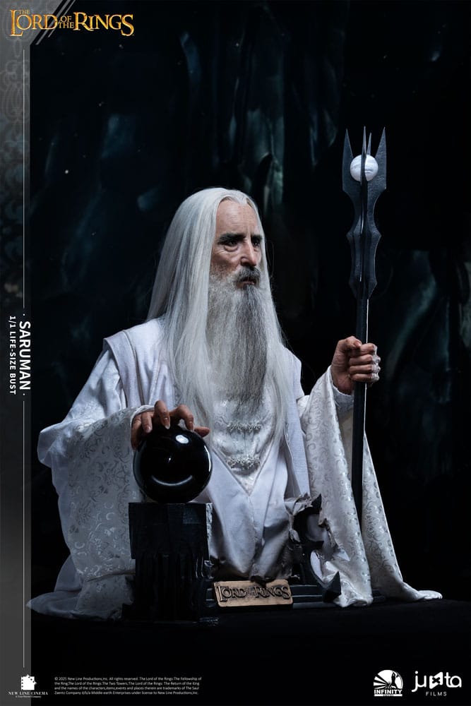 O Senhor dos Anéis Busto tamanho natural Saruman 110 cm
