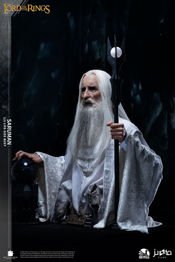 O Senhor dos Anéis Busto tamanho natural Saruman 110 cm