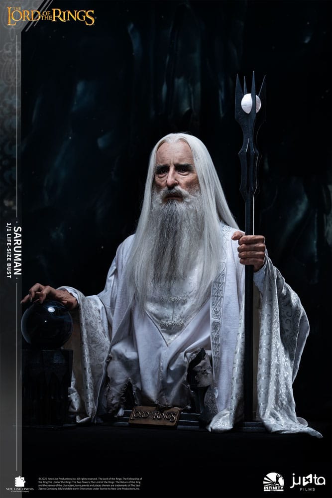 O Senhor dos Anéis Busto tamanho natural Saruman 110 cm