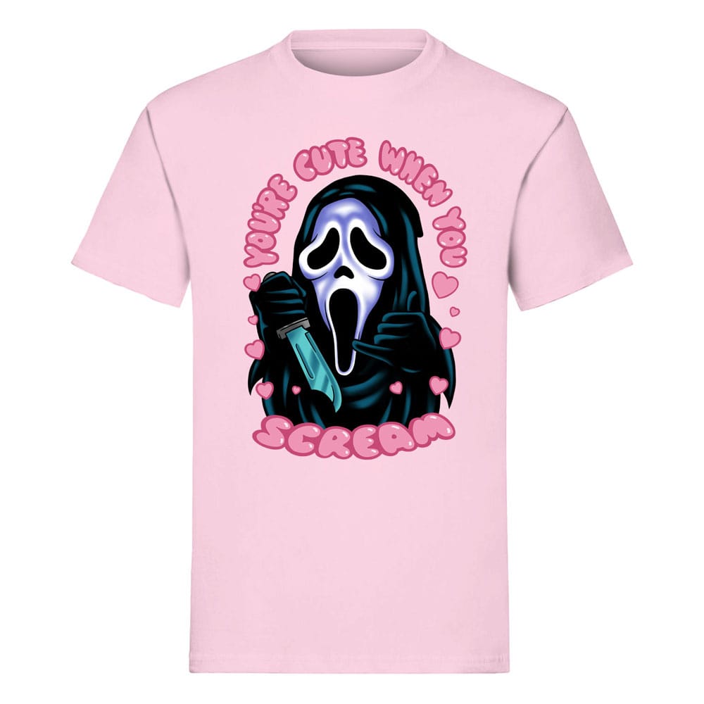 Scream T-shirt Ghost Face You're Cute when you Scream tamanho S Frikytopia