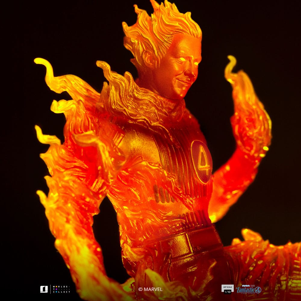 Fantastic Four Estatua 1/10 Art Scale Human Torch 30 cm