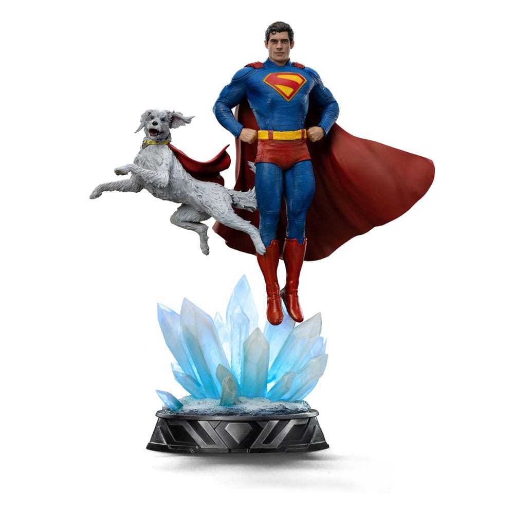 Superman Legacy Estátua 1/10 Art Scale Superman & Krypto 32 cm Frikytopia