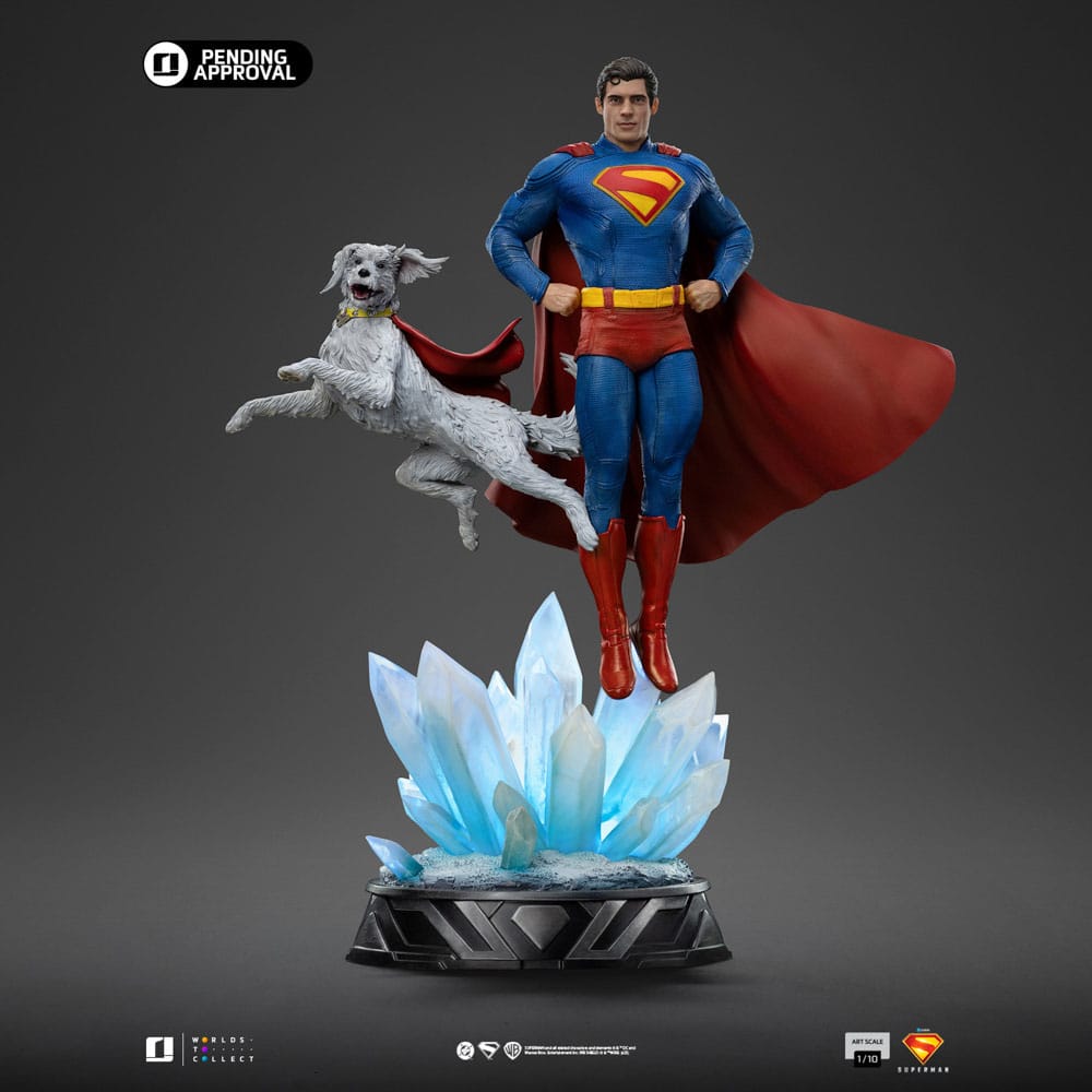 Superman Legacy Estátua 1/10 Art Scale Superman & Krypto 32 cm