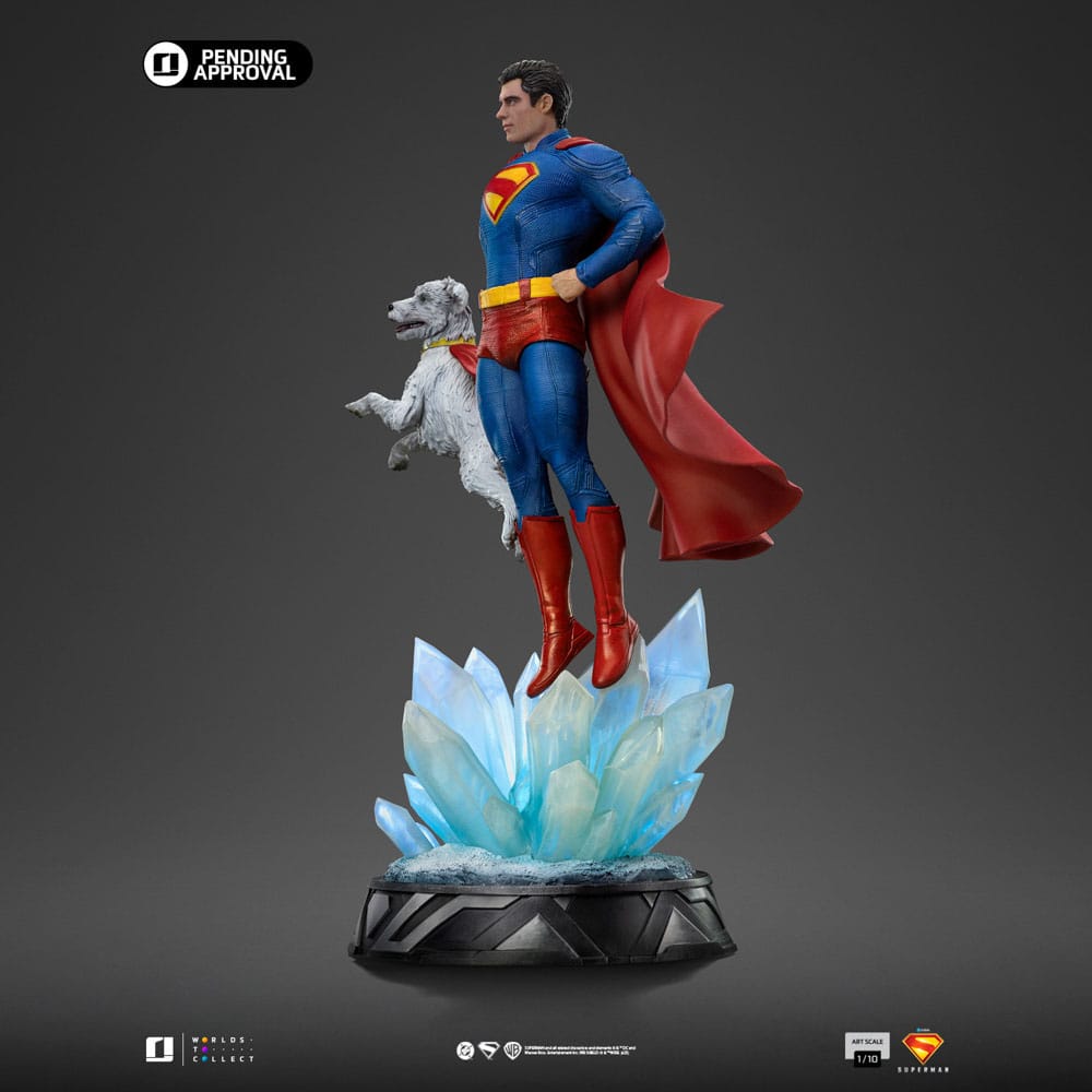 Superman Legacy Estátua 1/10 Art Scale Superman & Krypto 32 cm