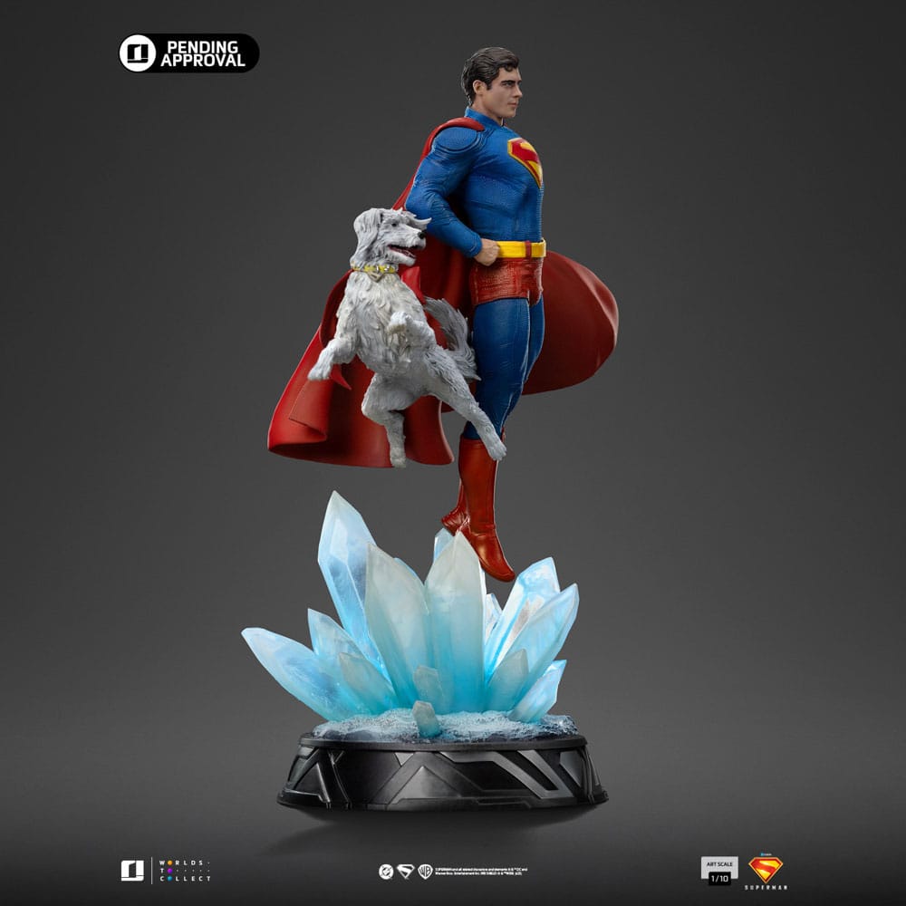 Superman Legacy Estátua 1/10 Art Scale Superman & Krypto 32 cm