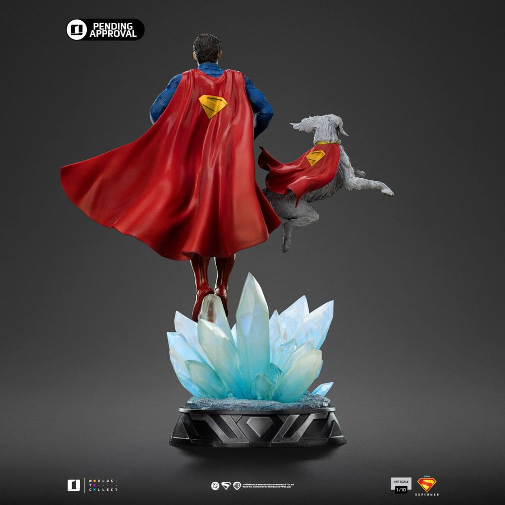 Superman Legacy Estátua 1/10 Art Scale Superman & Krypto 32 cm