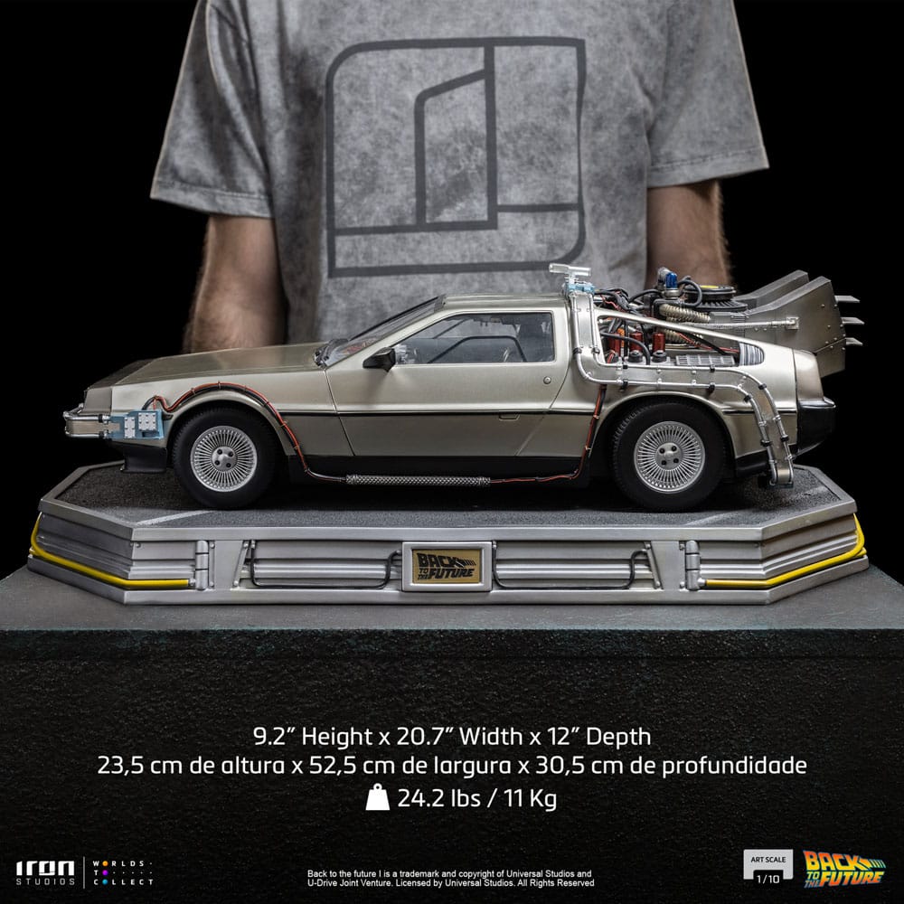 De Volta para o Futuro Estátua 1/10 Art Scale DeLorean 53 cm