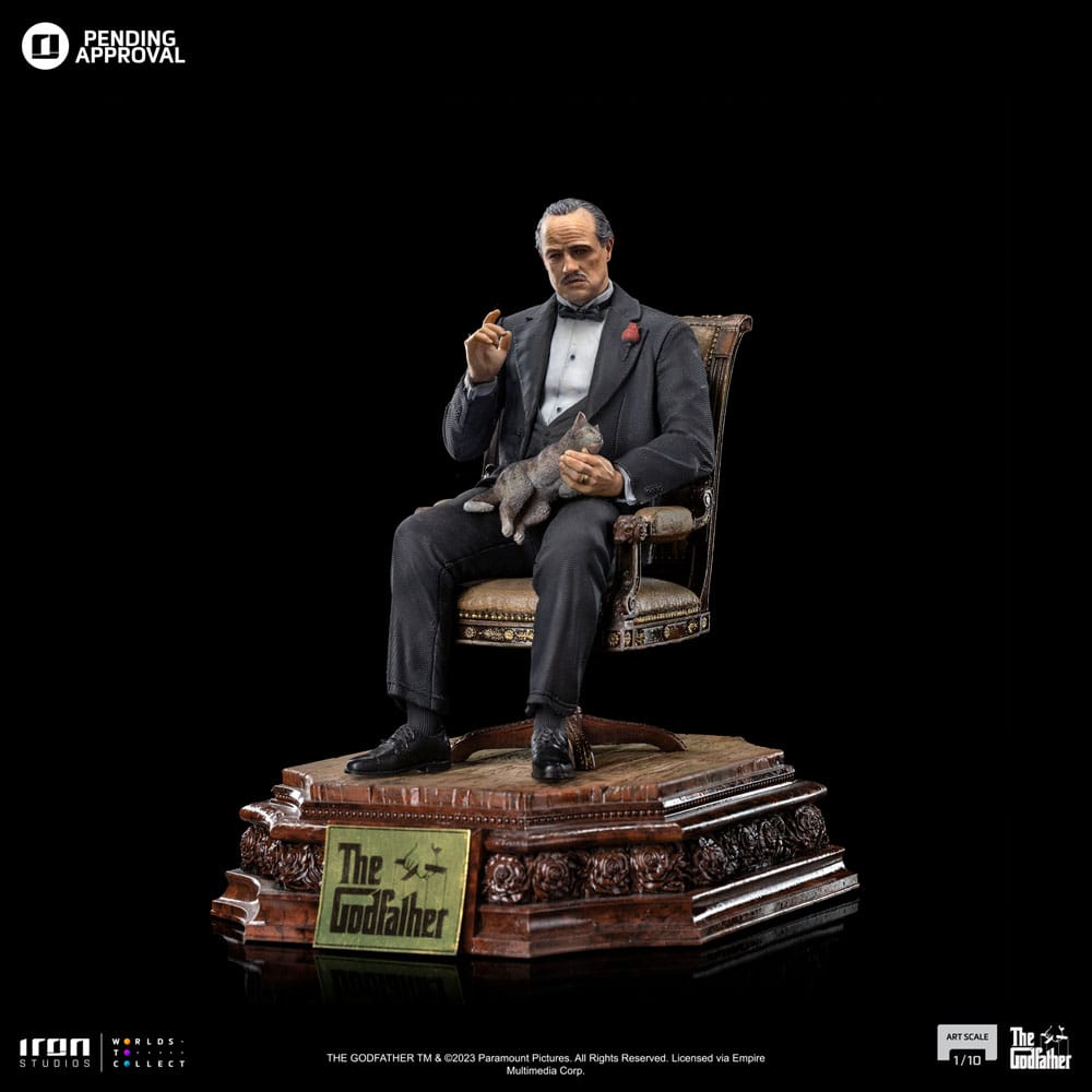 O Padrinho Estátua 1/10 Art Scale Don Vito Corelione 19 cm