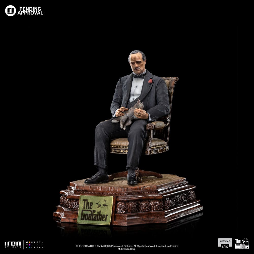O Padrinho Estátua 1/10 Art Scale Don Vito Corelione 19 cm