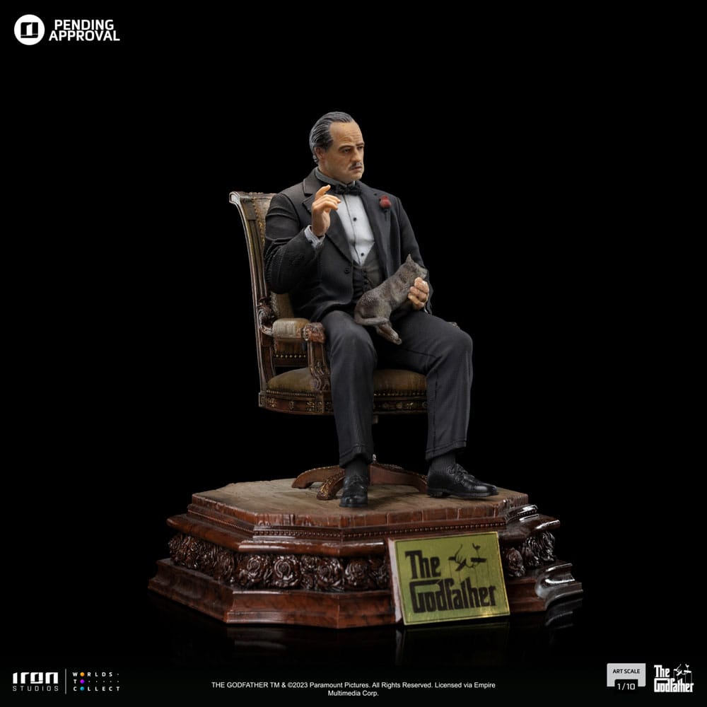 O Padrinho Estátua 1/10 Art Scale Don Vito Corelione 19 cm