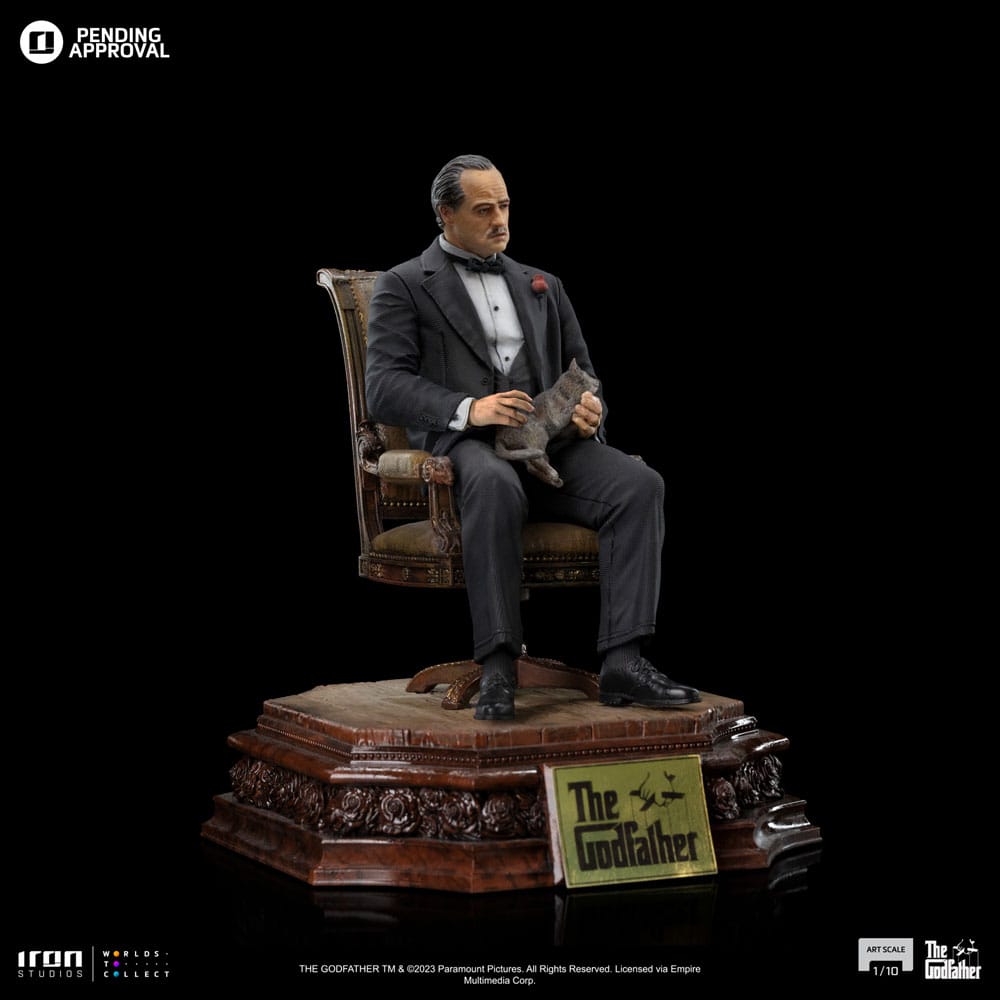 O Padrinho Estátua 1/10 Art Scale Don Vito Corelione 19 cm