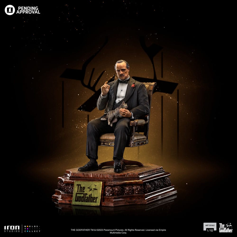 O Padrinho Estátua 1/10 Art Scale Don Vito Corelione 19 cm
