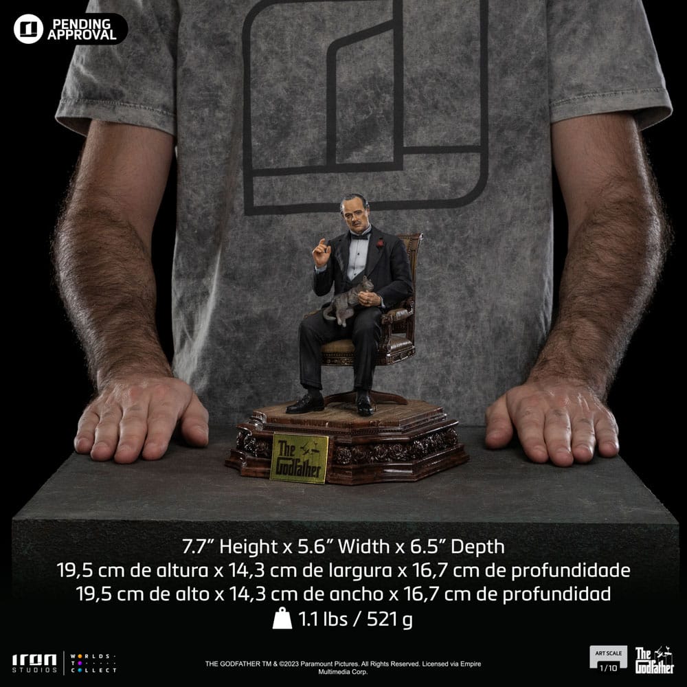 O Padrinho Estátua 1/10 Art Scale Don Vito Corelione 19 cm
