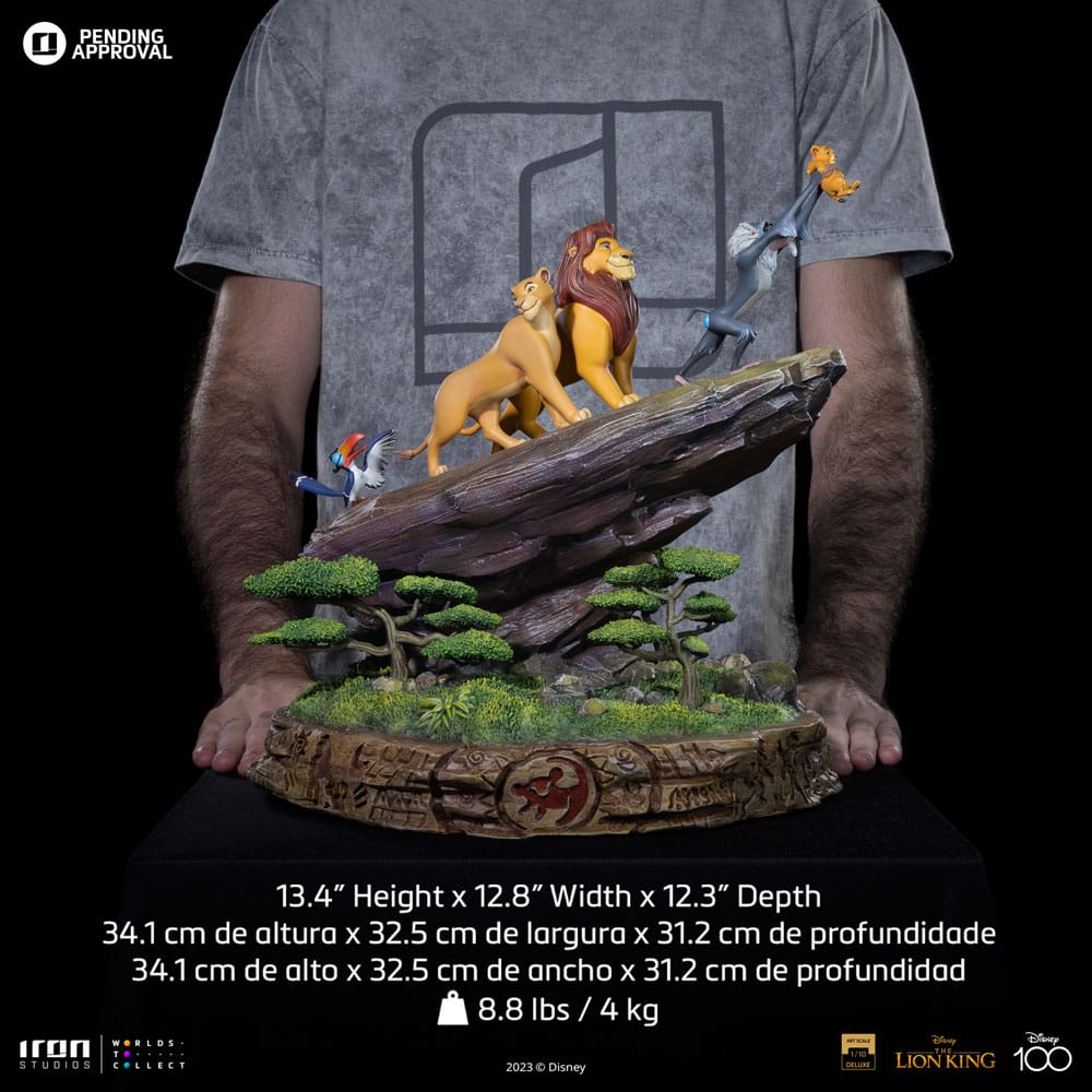 Disney Estátua 1/10 Deluxe Art Scale O Rei Leão 34 cm