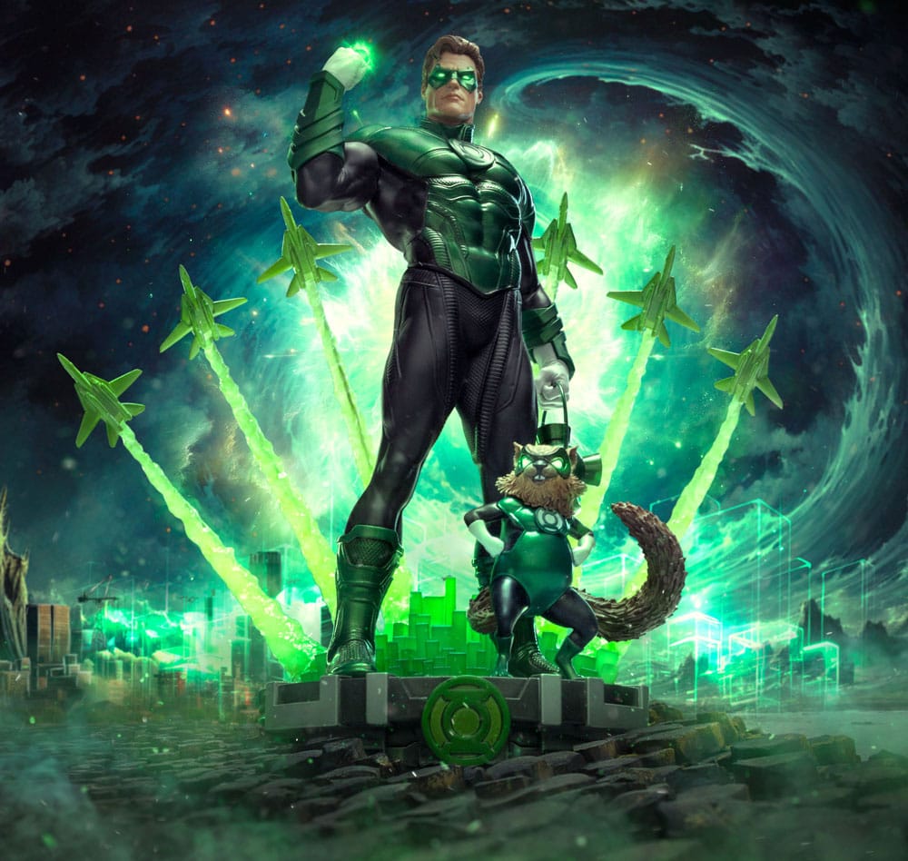 DC Comics Estátua Art Scale Deluxe 1/10 Green Lantern Unleashed 24 cm