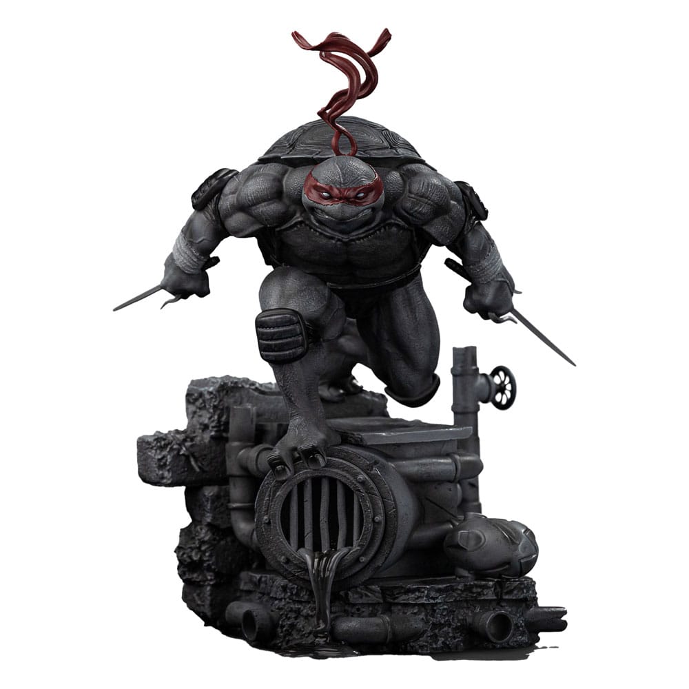 Tortugas Ninja Estatua 1/10 Art Scale Raphael Black and White Variant 26 cm heo exclusive Frikytopia
