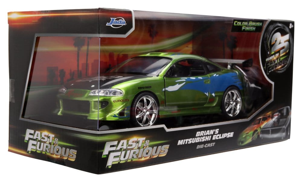 A Todo Gas Diecast Vehículo 1:24 Anniversary Mitsubishi 19 cm