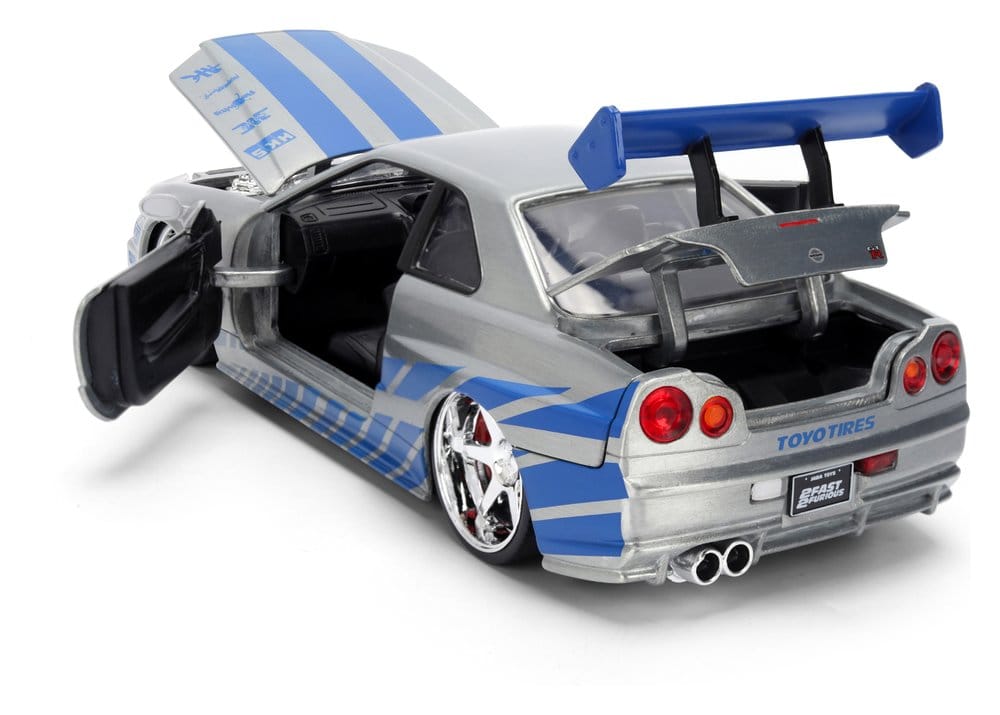 A Todo Gas Diecast Vehículo 1:24 Anniversary Nissan Skyline 19 cm