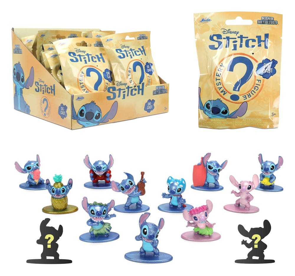 Lilo & Stitch Nanofigs Figuras Mini Stitch Blind Box Expositor (24)