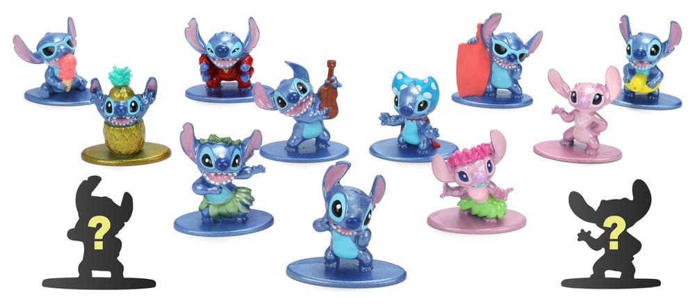 Lilo & Stitch Nanofigs Figuras Mini Stitch Blind Box Expositor (24)
