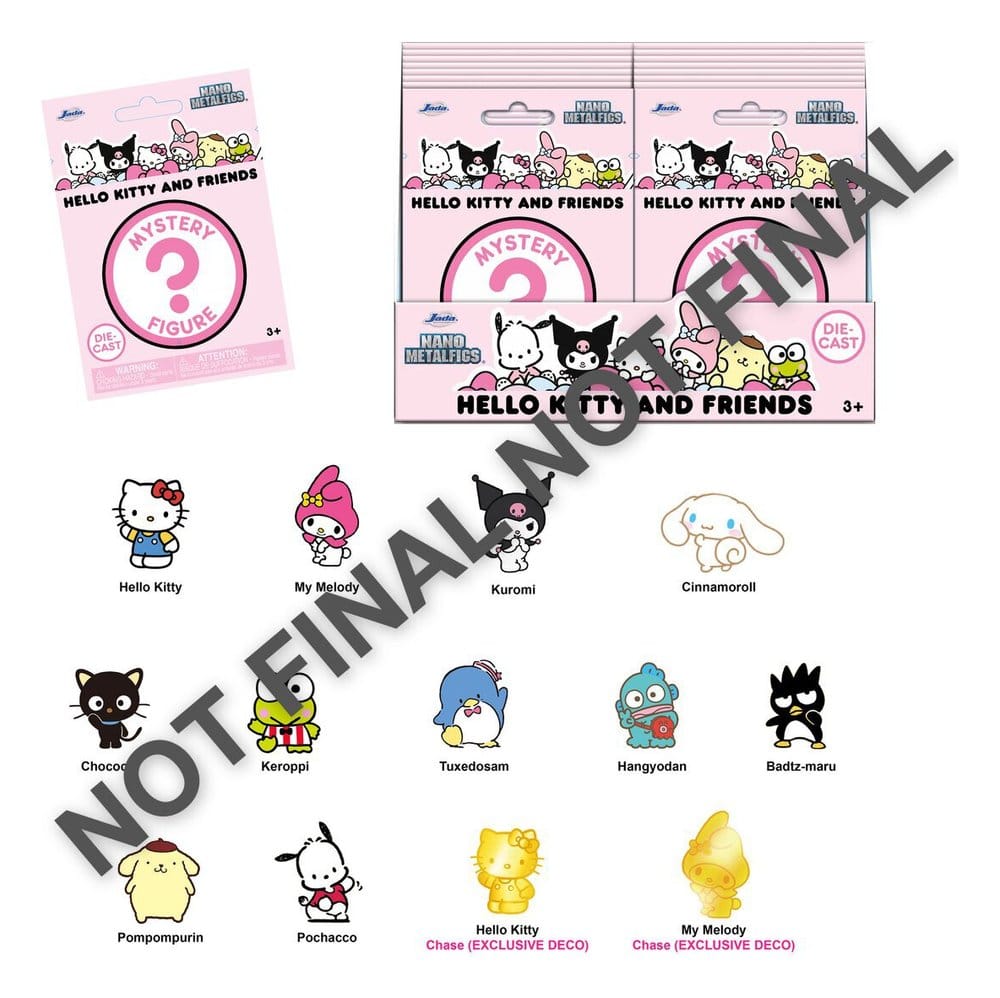 Sanrio Nanofigs Hello Kitty Figuras Mini Blind Box Expositor (24) Frikytopia