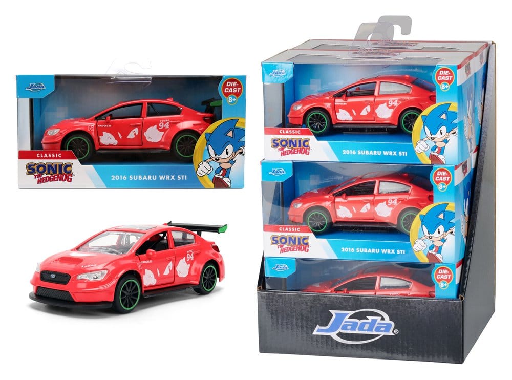 Sonic Vehículo 1:32 Knuckles 2016 Subaru WRX STI Surtido (6) Frikytopia