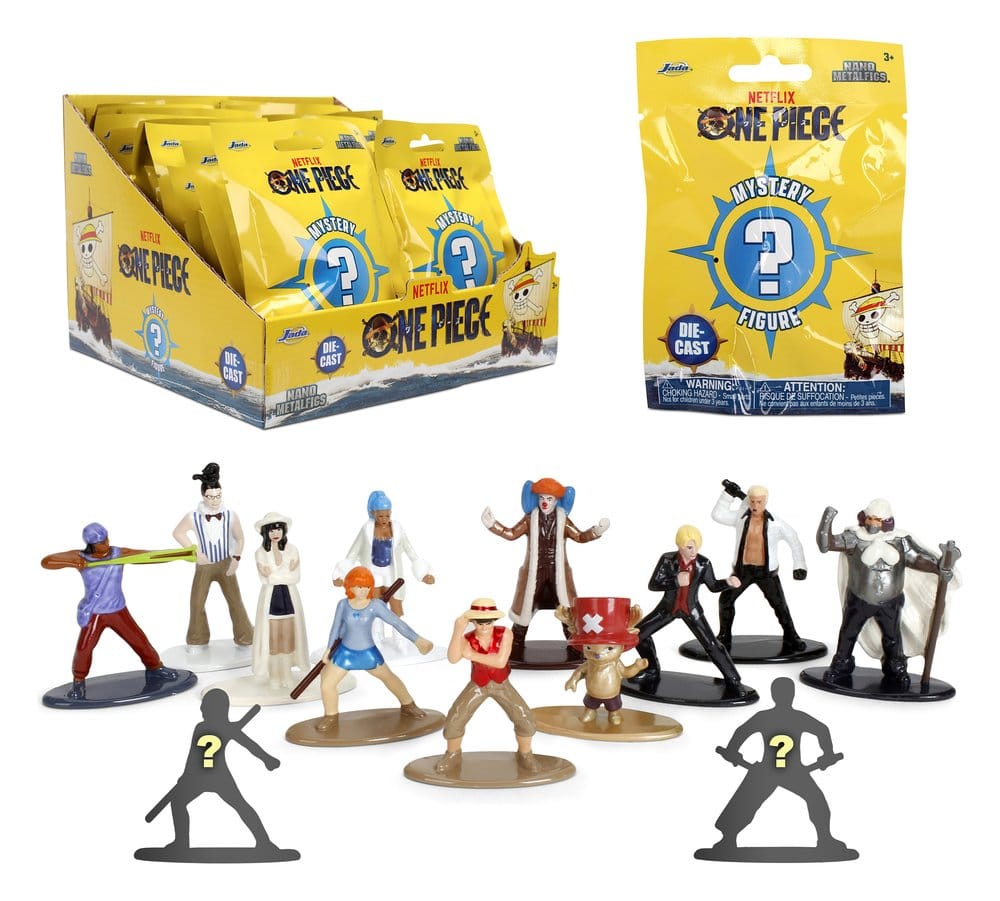 One Piece Nano Metalfigs Figuras Mini Blind Pack 5 cm Expositor (24)