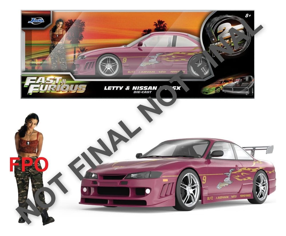 A Todo Gas Vehículo 1/24 1997 Nissan 240SX 9 cm Frikytopia