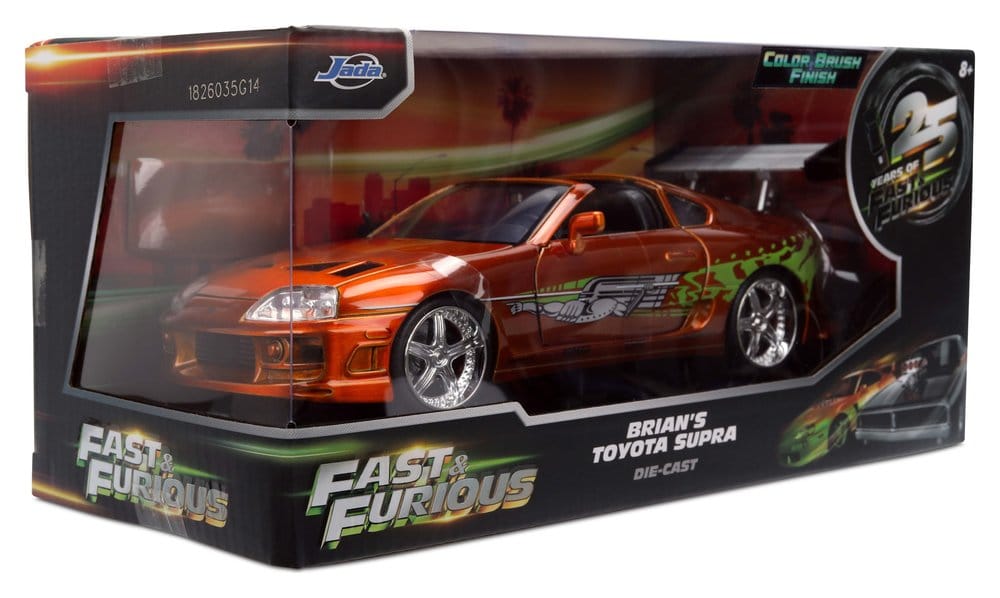 A Todo Gas Vehículo Diecast 1/24 Anniversary Toyota Supra 9 cm