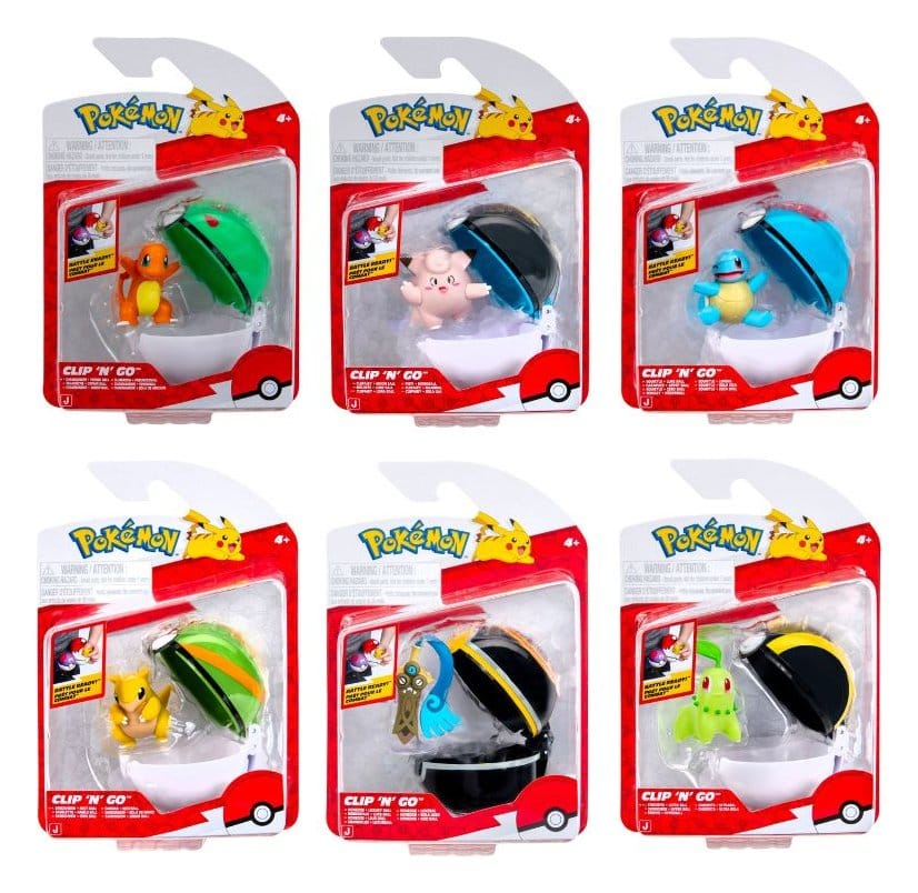 Pokémon Clip 'n' Go Minifiguras Poké Balls ver. 22 Surtido (6) Frikytopia