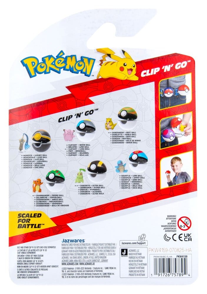 Pokémon Clip 'n' Go Minifiguras Poké Balls ver. 22 Surtido (6)