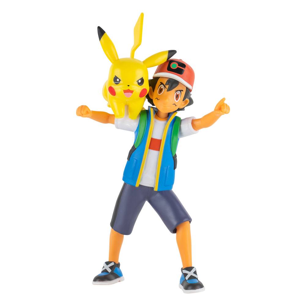 Pokémon Figuras Battle Feature Ash & Pikachu 11 cm Frikytopia