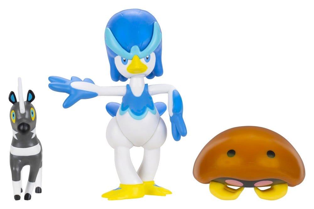 Pokémon Battle Figure Figuras 3-Pack Blitzle, Kabuto & Quaxwell Frikytopia