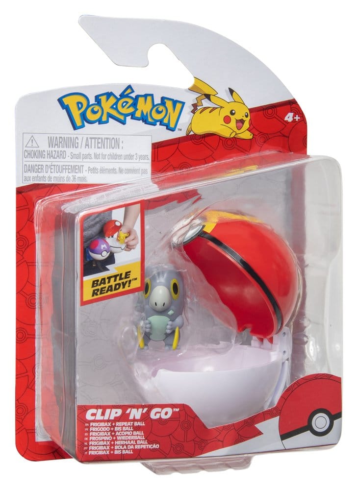 Pokémon Clip 'n' Go Figura de Acción Wave 21 Frigibax & Acopio Ball