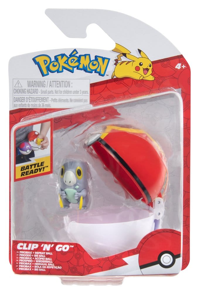 Pokémon Clip 'n' Go Figura de Acción Wave 21 Frigibax & Acopio Ball